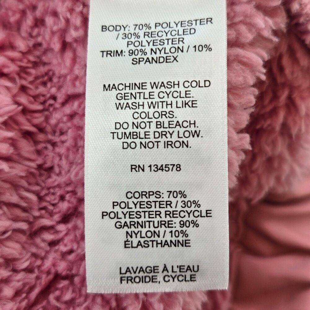 Vineyard Vines Sweatshirt Women M High Pile Teddy Pullover 1/2 Zip Sherpa Fleece - Picture 9 of 10